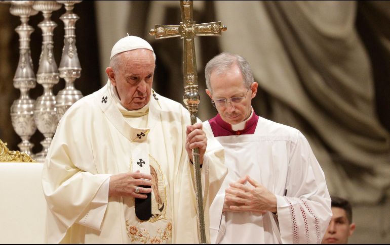 La homilía de este jueves fue pronunciada en español por el Papa, quien mantiene la tradición de celebrar a la Virgen de Guadalupe en el Vaticano. AP/G. Borgia