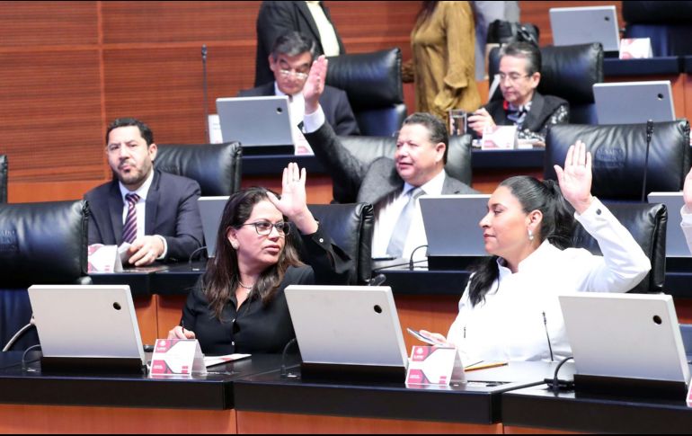 Aunque la mayoría de los legisladores aseguran que el T-MEC resultará benéfico para la economía del país, otros aseguran el documento no es claro. EFE/Senado de la República