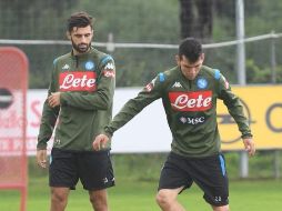 Lozano sabrá hasta el sábado si es considerado como titular por el italiano. INSTAGRAM / @officialsscnapoli