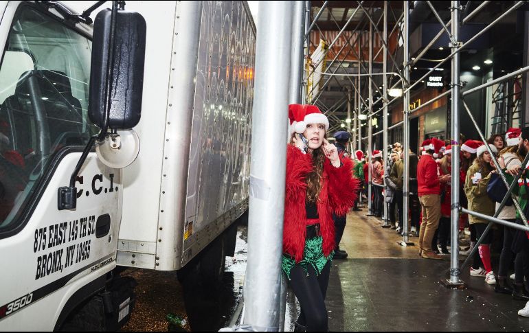 Muchos de los participantes lucieron sus mejores galas navideñas en el evento. AFP/G. Jones