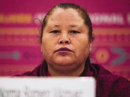 Norma Romero. La líder de Las patronas ofreció una charla en la Feria Internacional del Libro de Guadalajara 2019.  EL INFORMADOR / G. Gallo