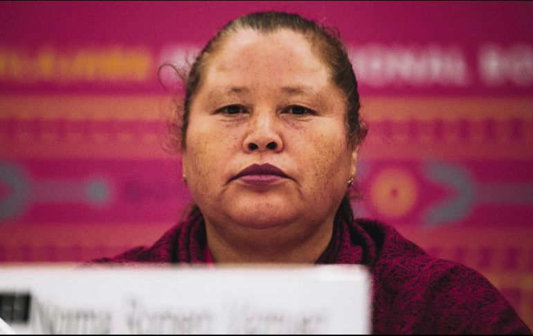 Norma Romero. La líder de Las patronas ofreció una charla en la Feria Internacional del Libro de Guadalajara 2019.  EL INFORMADOR / G. Gallo