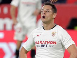 El delantero mexicano no anota en España desde el pasado 27 de octubre. EFE / J. Muñoz