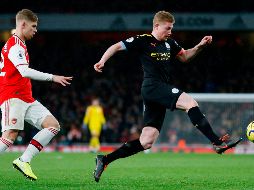 De Bruyne tuvo una gran actuación al marcar dos tantos y registrar una asistencia.  AFP/I. Kington