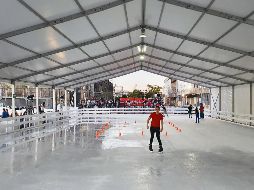 Pista de hielo. Uno de los atractivos principales en la zona del Santuario; la entrada es gratuita. EL INFORMADOR/E. Barrera