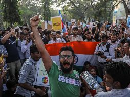 Las protestas estallaron la semana pasada después de que la Cámara Alta del Parlamento aprobara una enmienda a la Ley de Ciudadanía que exclluye a musulmanes. EFE / D. Solanki