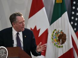 Robert Lighthizer acudió a México la semana pasada para el anuncio del acuerdo a las modificaciones al T-MEC. AFP/ARCHIVO