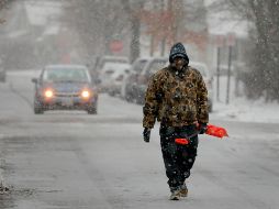 En Misuri, la nevada dejó entre 8 y 23 centímetros de nieve. AP/D. Carson