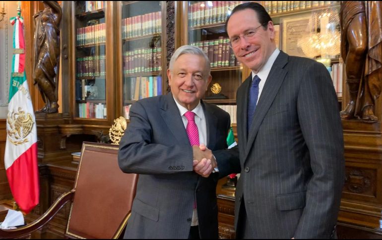 A través de sus redes sociales, el Presidente subió una fotografía del encuentro. TWITTER/@lopezobrador_