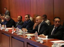 Alfaro no tuvo participación en la sesión, pues fue el presidente de la Conferencia Nacional de Gobernadores quien habló en nombre de las entidades federativas. TWITTER / @EnriqueAlfaroR