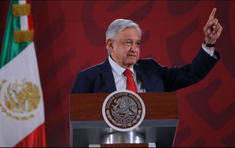 Al explicar que la conferencia matutina contribuye a mantener la comunicación y la información con los ciudadanos, el Mandatario dice que el monto destinado a este rubro resulta una cifra significativa. NTX / I. Hernández