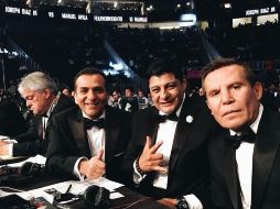 Carlos Aguilar y Julio César Chávez formaron parte del equipo de transmisiones de boxeo de Azteca Deportes. INSTAGRAM / @elzaraguilar