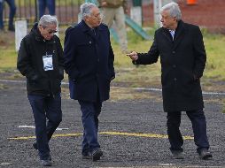 El Presidente y Manuel Bartlett en su visita a la Central Geotermoeléctrica de Los Azufres. NTX/I. Hernández