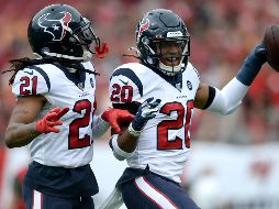 Bradley Roby (#20) interceptó un pase de Jameis Winston y que devolvió hasta las diagonales de los Buccaneers. AP/J. Behnken
