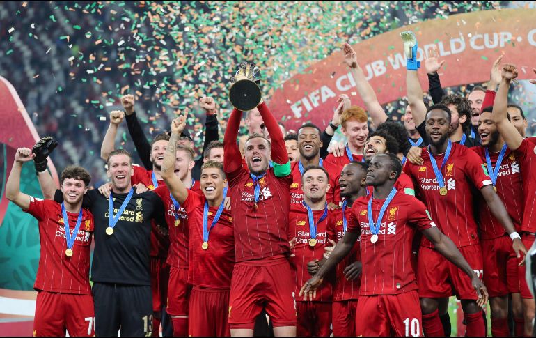 Liverpool añadió el título mundial a su sexta copa de la Champions League que conquistó en junio. AFP/K. Jaafar