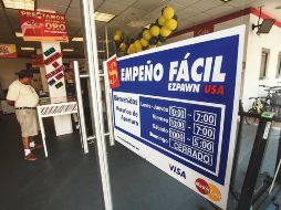 Casas de empeño. Cada persona recibe mil 600 pesos en promedio. EL INFORMADOR / ARCHIVO