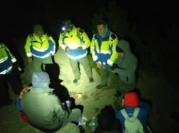 Fue hacia las 22:30 horas que se logró localizar a los excursionistas sanos y salvos al sur del Nevado, en una zona conocida como Picachos. ESPECIAL