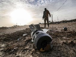 Aviones y helicópteros del combate del Ejército bombardearon objetivos terroristas de Hamás en la Franja de Gaza. AFP/S. Khatib