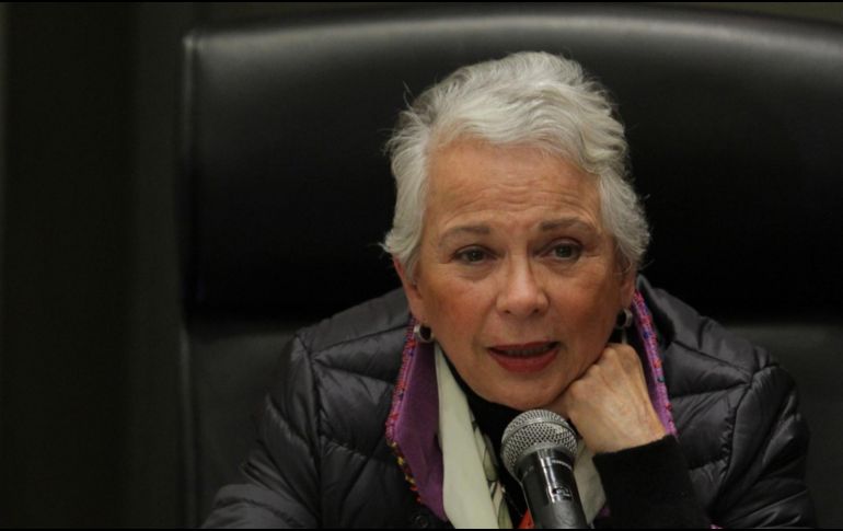 Sánchez Cordero también mencionó que este fin de año estará atenta de lo que ocurra en el país y despachará desde la Ciudad de México. NTX / M. González