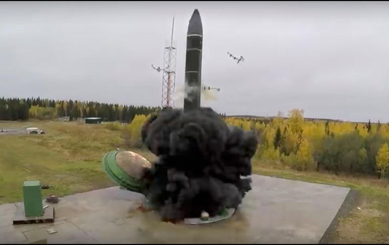 Putin ha descrito al vehículo de navegación hipersónica Avangard como una innovación tecnológica comparable con el lanzamiento del primer satélite soviético en 1957. AP / Prensa del Ministerio de Defensa ruso