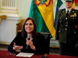 La canciller interina de Bolivia, Karen Longaric, anunció una nota de protesta ante el Ministerio de Asuntos Exteriores de España. AFP/J. Bernal