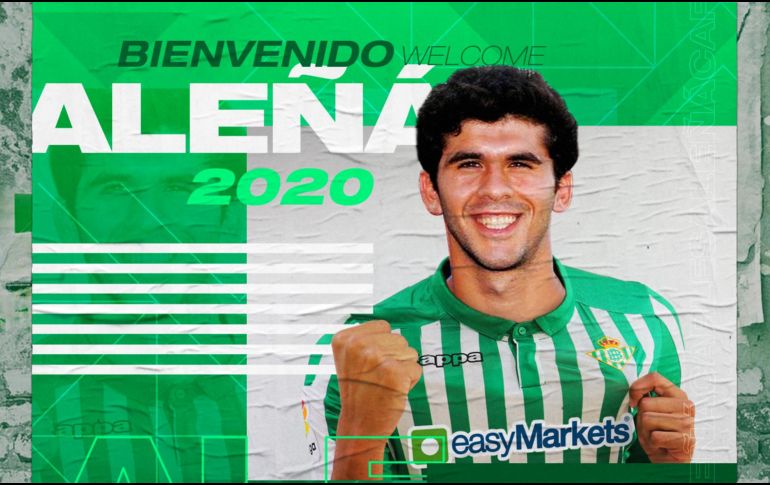 El canterano culé de 21 años se enfundará en la elástica bética hasta el final de esta temporada. TWITTER / @RealBetis