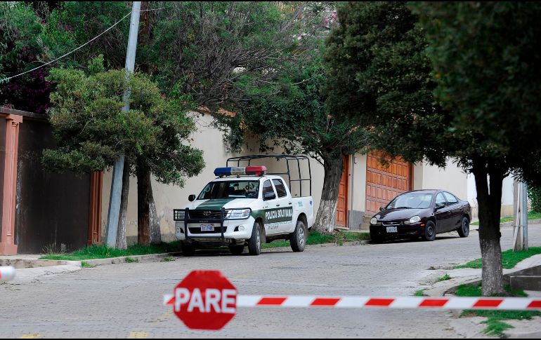 Un fuerte cerco policiaco se aprecia en el área. AFP/J. Bernal