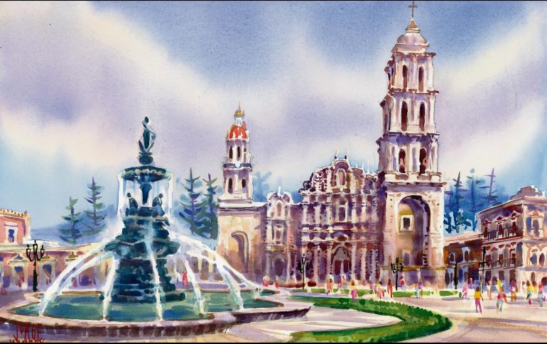 En el horizonte de la urbe destaca especialmente la Catedral de Santiago Apóstol, cuya arquitectura es barroca. ESPECIAL / J. Monroy