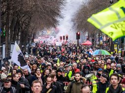 En vísperas del fin de año, las manifestaciones en el país se dirigen hacia un nuevo récord. EFE/C. Petit