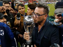 Brillante. El técnico argentino llegó en octubre al banquillo de los Rayados y logró enderezar el barco. AP