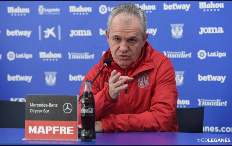 Un triunfo  contra Valladolid en el cierre de la primera vuelta de la campaña puede permitir al Leganés salir de la zona de descenso, lo cual no inquieta al ''Vasco'' Aguirre. TWITTER / @CDLeganes