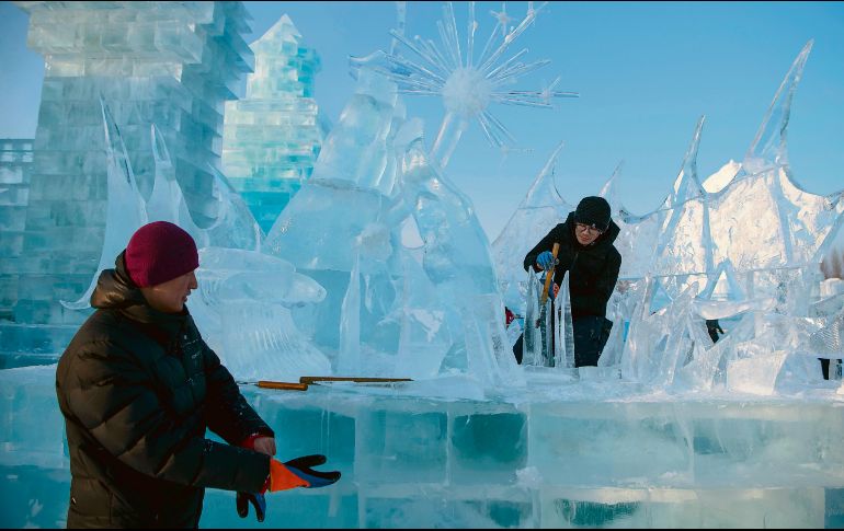Únete a la competencia de esculturas de hielo. ESPECIAL / EFE