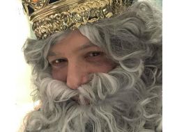 Sanz compartió una fotografía caracterizado como el rey Melchor. INSTAGRAM / alejandrosanz