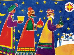 Los reyes magos. Melchor, Gaspar y Baltasar son esperados por miles año con año alrededor del mundo. ILUSTRACIÓN • Cathy Baxter