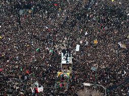 En total, 10 personas, cinco iraquíes y cinco iraníes, fueron asesinadas la madrugada del 3 de enero cerca del aeropuerto internacional de Bagdad, cuando el vuelo del general Soleimani llegó desde Siria. EFE / M. Hossein