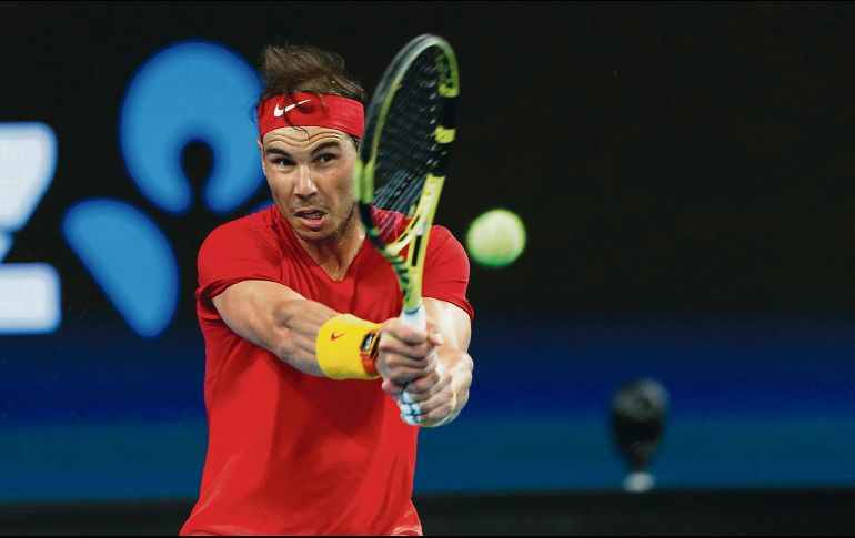 RAFAEL NADAL. El número uno del mundo venció a Pablo Cuevas para darle un punto a los ibéricos. AP