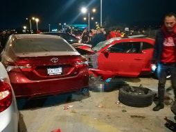 La mujer involucrada en el accidente y su padre, el dueño del coche, buscan un acuerdo con los afectados a través de Justicia Alternativa. ESPECIAL