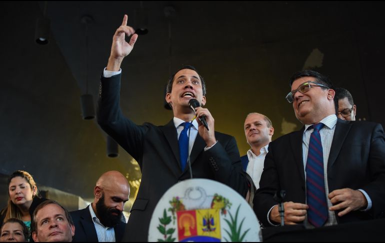 Juan Guaidó llamó a nuevas protestas contra el presidente Nicolás Maduro. AFP/C. Hernández