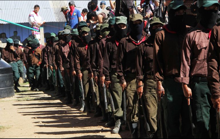 Ahora el EZLN denunciará supuestas afectaciones del Tren Maya,  el Corredor Interoceánico del Istmo de Tehuantepec y el nuevo aeropuerto de Ciudad de México. AFP/Archivo