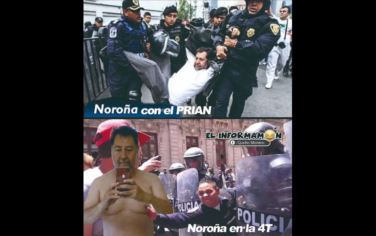 Fernández Noroña sube foto en toalla y desata 