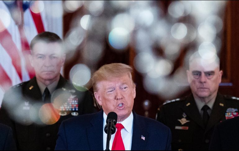 Trump dijo ayer en su mensaje a la nación que 