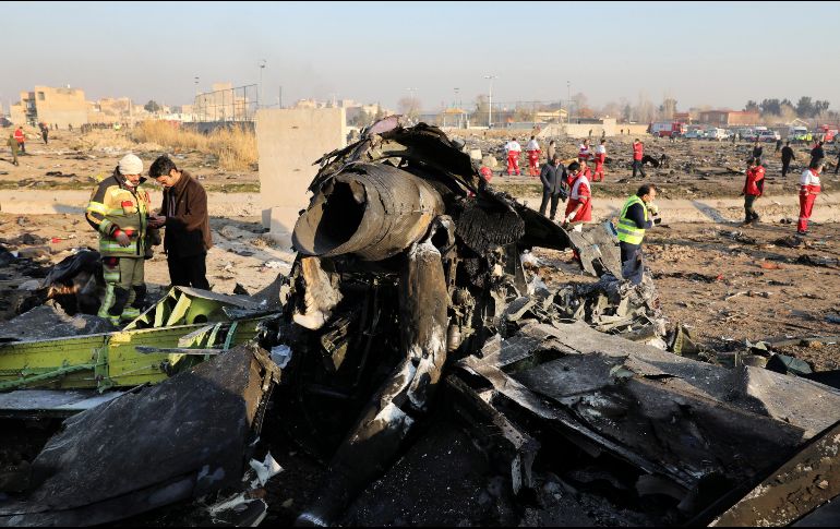 Irán negó la acusación y pidió a Canadá que comparta su información, además de esérar el análisis de las cajas negras. AP/E. Noroozi