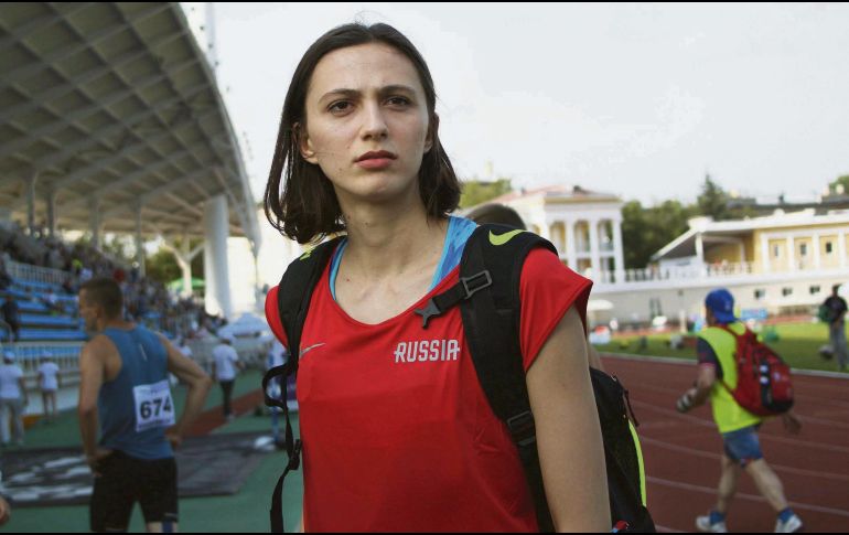 Maria Lasitskene. La especialista en salto de altura es una de las deportistas que encabezan la protesta. AP