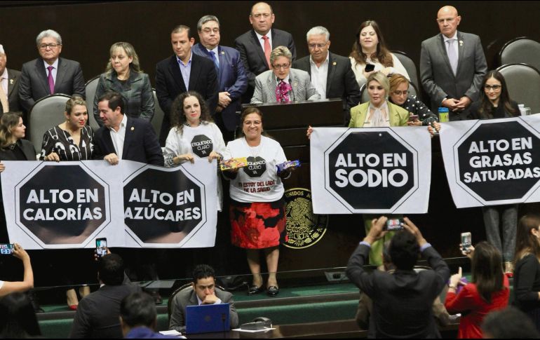 El año pasado, la ley del nuevo etiquetado de alimentos fue avalada por ambas cámaras.NOTIMEX/Archivo