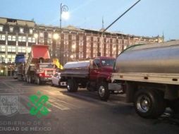 La Policía capitalina informó que poco a poco se van liberando lo carriles afectados y el Zócalo. TWITTER / @OVIALCDMX