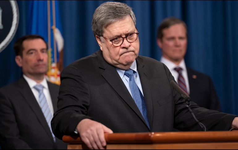 La visita de William Barr tiene como objetivo dar seguimiento a la reunión que tuvo el pasado 5 de diciembre. AP/J. Scott