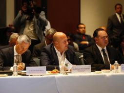 El gobernador aprovechó para manifestar al Secretario de Seguridad, Alfonso Durazo, su inconformidad por el uso político que se le dio al informe de personas desaparecidas. ESPECIAL