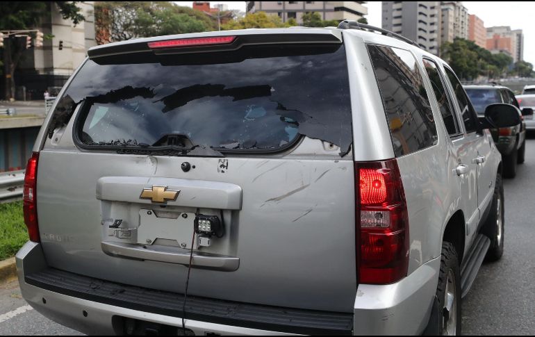 Los opositores señalan que la Policía Nacional Bolivariana y la Guardia Nacional Bolivariana presenciaron las agresiones en su contra y no intervinieron. EFE / M. Gutiérrez