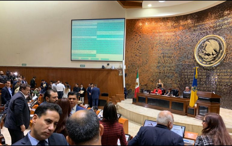 El dictamen avanzó con el voto de los 33 diputados presentes en la sesión de pleno, incluidos los de Movimiento Ciudadano. TWITTER / @LegislativoJal