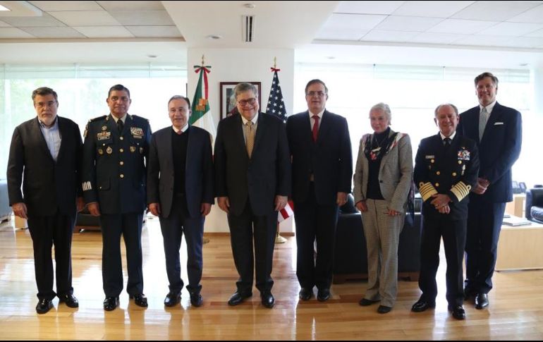 En la reunión de seguimiento de autoridades mexicanas con el el fiscal William Bar se abordaron temas de seguridad. ESPECIAL/SRE